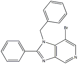 1-benzyl-7-bromo-2-phenyl-1H-imidazo[4,5-c]pyridine Structure