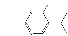 2-tert-butyl-4-chloro-5-(1-methylethyl)pyrimidine 구조식 이미지