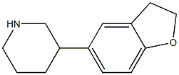 3-(2,3-dihydro-1-benzofuran-5-yl)piperidine Structure