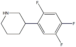 3-(2,4,5-trifluorophenyl)piperidine Structure