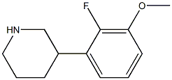 3-(2-fluoro-3-methoxyphenyl)piperidine Structure