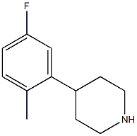 4-(5-fluoro-2-methylphenyl)piperidine Structure