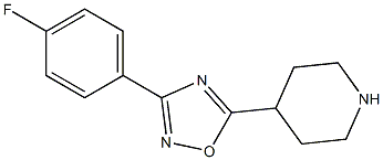 4-[3-(4-fluorophenyl)-1,2,4-oxadiazol-5-yl]piperidine 구조식 이미지