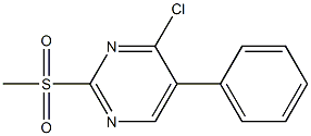 4-chloro-2-(methylsulfonyl)-5-phenylpyrimidine 구조식 이미지