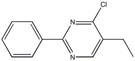 4-chloro-5-ethyl-2-phenylpyrimidine 구조식 이미지