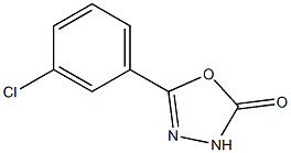 5-(3-chlorophenyl)-1,3,4-oxadiazol-2(3H)-one Structure