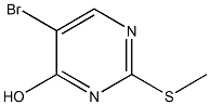 5-bromo-2-(methylsulfanyl)pyrimidin-4-ol Structure
