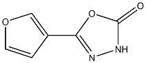 5-furan-3-yl-1,3,4-oxadiazol-2(3H)-one 구조식 이미지