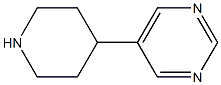 5-piperidin-4-ylpyrimidine 구조식 이미지
