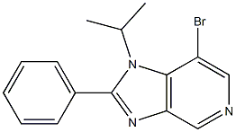 7-bromo-1-(1-methylethyl)-2-phenyl-1H-imidazo[4,5-c]pyridine 구조식 이미지