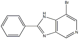 7-bromo-2-phenyl-1H-imidazo[4,5-c]pyridine 구조식 이미지