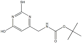 tert-butyl [(6-hydroxy-2-sulfanylpyrimidin-4-yl)methyl]carbamate 구조식 이미지