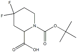 4,4-DIFLUORO-PIPERIDINE-1,2-DICARBOXYLIC ACID 1-TERT-BUTYL ESTER Structure
