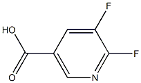 5,6-difluoronicotinic acid Structure