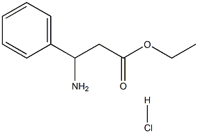 ETHYL-3-AMINO-3-PHENYL PROPIONATE HYDROCHLORIDE 구조식 이미지