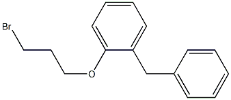 1-benzyl-2-(3-bromopropoxy)benzene 구조식 이미지