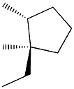 1,trans-2-dimethyl-1-ethylcyclopentane Structure