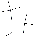 2,2,3,4,4-pentamethyl-3-ethylpentane Structure