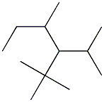 2,2,4-trimethyl-3-isopropylhexane Structure