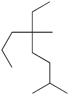 2,5-dimethyl-5-ethyloctane 구조식 이미지