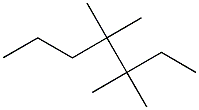 3,3,4,4-tetramethylheptane Structure