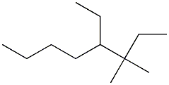 3,3-dimethyl-4-ethyloctane Structure