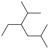 3-ethyl-2,5-dimethylhexane Structure