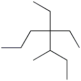 3-methyl-4,4-diethylheptane 구조식 이미지