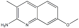 7-METHOXY-3-METHYL-2-QUINOLINAMINE 구조식 이미지