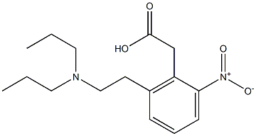 2-NITRO-6-[2-(DI-N-PROPYLAMINO)ETHYL]PHENYLACETIC ACID Structure