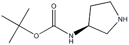 BOC-(S)-(-)-3-AMINOPYRROLIDINE Structure
