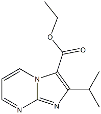 ETHYL 2-(PROPAN-2-YL)IMIDAZO[1,2-A]PYRIMIDINE-3-CARBOXYLATE 구조식 이미지