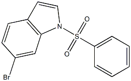 6-BROMO-1-(PHENYLSULFONYL)INDOLE Structure