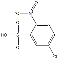 5-CHLORO-2-NITROBENZENE SULPHONIC ACID 구조식 이미지