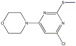 4-CHLORO-2-(METHYLTHIO)-6-MORPHOLINOPYRIMIDINE 구조식 이미지