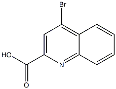 4-Bromo-2-quinolinecarboxylic acid Structure