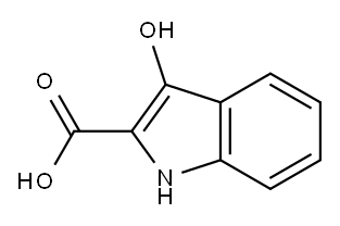3-hydroxy-2-indole-carboxylic acid 구조식 이미지