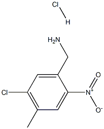 5-CHLORO-4-METHYL-2-NITROBENZYLAMINE Hydrochloride 구조식 이미지