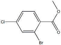 2-BROMO-4-CHLOROBENZOIC ACID METHYL ESTER 구조식 이미지