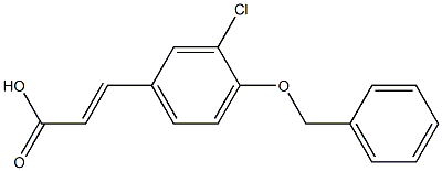 4-BENZYLOXY-3-CHLOROCINNAMIC ACID Structure