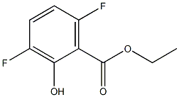 ETHYL 3,6-DIFLUORO-2-HYDROXYBENZOATE 구조식 이미지