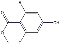 2,6-DIFLUORO-4-HYDROXYBENZOIC ACID METHYL ESTER Structure