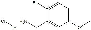 2-BROMO-5-METHOXYBENZYLAMINE Hydrochloride 구조식 이미지