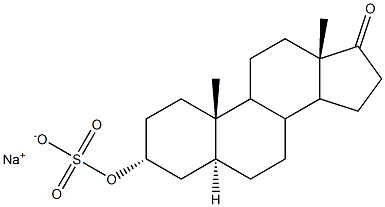 5ALPHA-Androstan-3ALPHA-ol-17-one sulfate sodium salt Structure