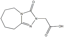 (3-OXO-6,7,8,9-TETRAHYDRO-3H-[1,2,4]TRIAZOLO[4,3-A]AZEPIN-2(5H)-YL)ACETIC ACID 구조식 이미지