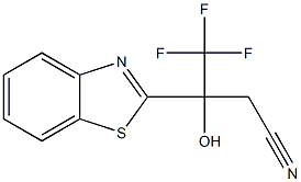 3-(1,3-BENZOTHIAZOL-2-YL)-4,4,4-TRIFLUORO-3-HYDROXYBUTANENITRILE Structure