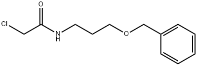 N-[3-(BENZYLOXY)PROPYL]-2-CHLOROACETAMIDE 구조식 이미지