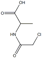 2-[(CHLOROACETYL)AMINO]PROPANOIC ACID 구조식 이미지