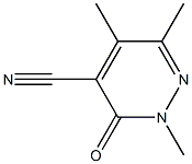 2,5,6-TRIMETHYL-3-OXO-2,3-DIHYDROPYRIDAZINE-4-CARBONITRILE Structure