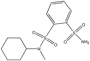 N-CYCLOHEXYL-N-METHYLBENZENE-1,2-DISULFONAMIDE 구조식 이미지